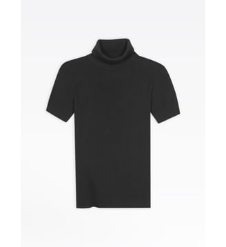 pull Eddy noir manches courtes - Agnès b. - Noir