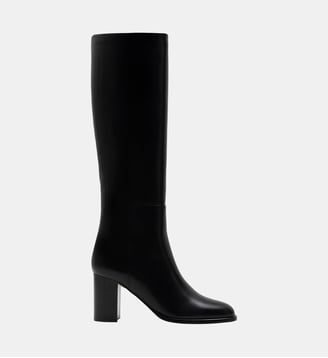 Melia - Bottes En Cuir Veau Lisse Noir - Parallèle - Noir