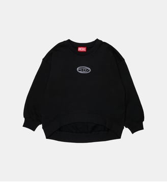 Sweat-shirt à col rond avec logo - Diesel Kids - Noir