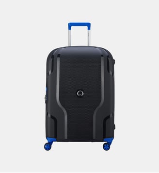Valise rigide extensible 4R 70 cm - Delsey Paris - Noir et bleu