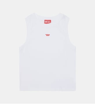 T-shirt sans manches avec logo - Diesel Kids - Blanc