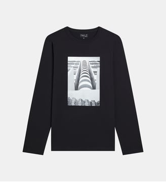t-shirt en coton sérigraphié GOUH - Agnès b. - Noir