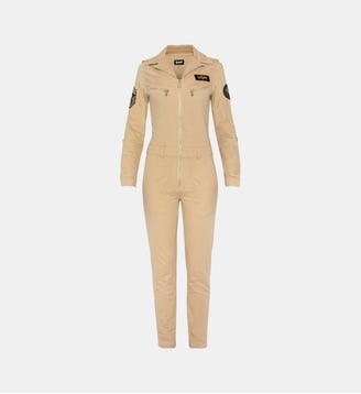 Combinaison légère et badgée - Schott - Beige clair