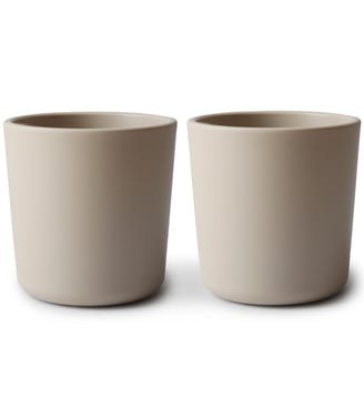 Lot de 2 gobelets - Mushie - Beige