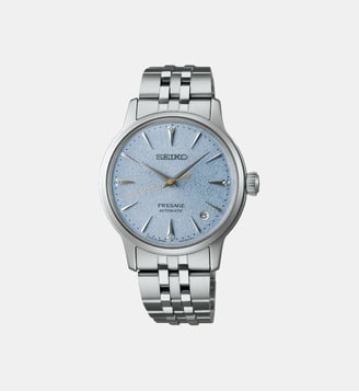 Montre automatique Presage Bleu clair SRPL61J1 - Seiko - Argenté
