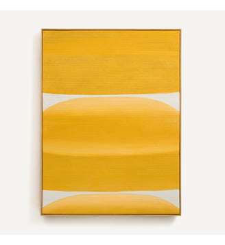 Tableau peint à la main - AM.PM - Jaune