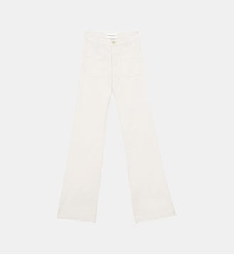 Jeans flare uni SONNY - La Petite Etoile - Beige