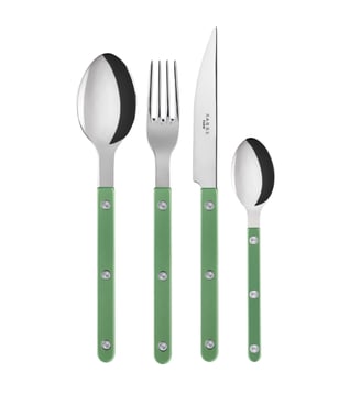Ménagère 24 pièces, - Sabre - Vert jardin