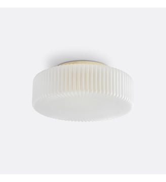 Plafonnier ou applique, en verre strié opaline - La Redoute Interieurs - Blanc