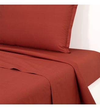 Drap plat en percale de coton Desforges