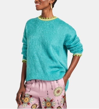 Pull Camden Solid Turquoise - La DoubleJ - Bleu turquoise