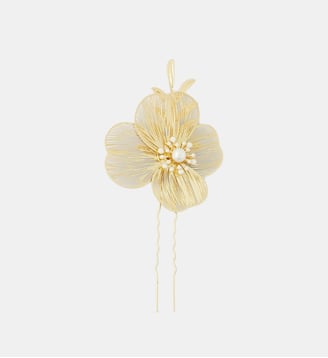 Pic à cheveux fleur en filigrane doré - Balaboosté - Doré