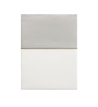 Drap plat uni en satin de coton bio, NOBEL Alexandre Turpault