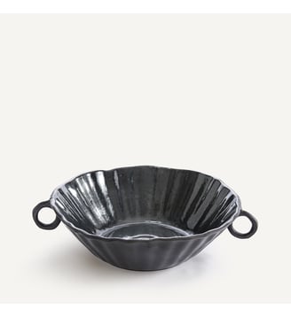 Coupelle à poignées en faïence - AM.PM - Noir