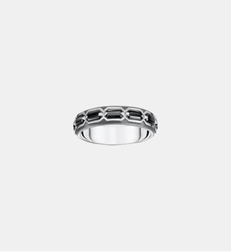 Bague écailles de crocodile, argent noirci et gemmes - Thomas Sabo - Argent