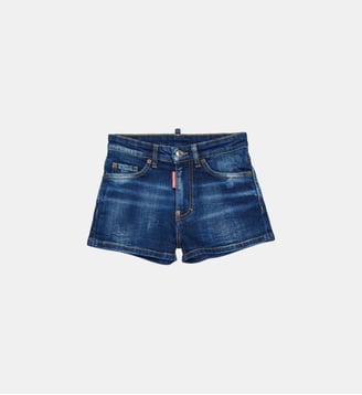Short en denim bleu foncé - Dsquared2 - Denim bleu