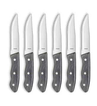 Set 6 couteaux steak - Amefa - Bois foncé