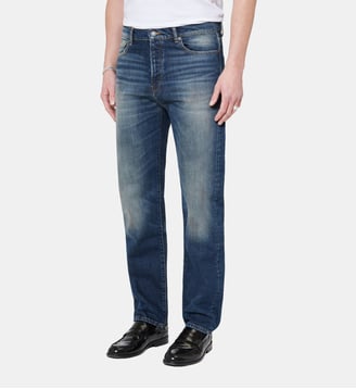 Jean droit  moyen - The Kooples - Bleu denim