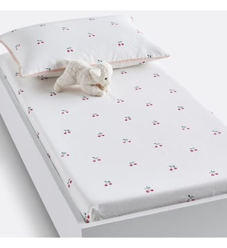 Drap-housse bébé coton bio bonnet 17 cm - La Redoute Interieurs - Multicolore