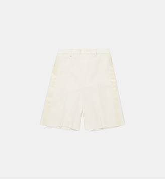 Short formel avec bande latérale - MM6 Maison Margiela - Blanc crémeux