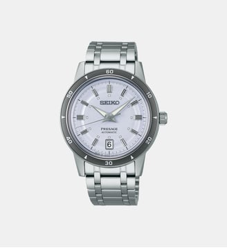 Montre automatique Presage Bleu clair SRPL73J1 - Seiko - Argenté