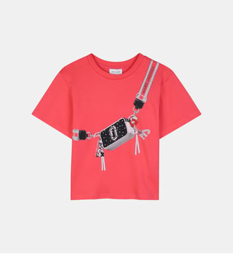 Tee-shirt manches courtes - Marc Jacobs Kids - Geranium
