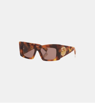Lunettes de soleil Papillon GG1842S - Gucci - Havane