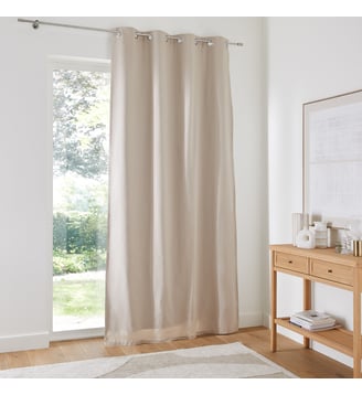 Rideau occultant coton oeillets - La Redoute Interieurs - Naturel