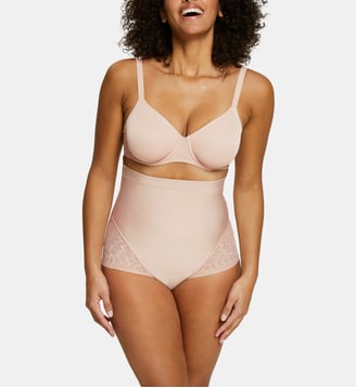 Culotte Haute Sculptante Perfect Curves - Sans Complexe - Rose blush