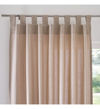 Rideau pur coton finition pattes - La Redoute Interieurs - Naturel