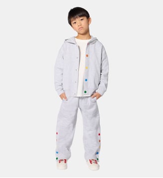 Cardigan à capuche - Kenzo Kids - Gris chine