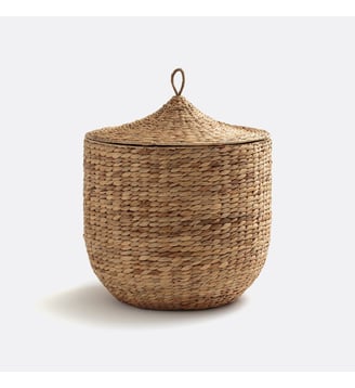 Panier tressé avec couvercle La Redoute Interieurs