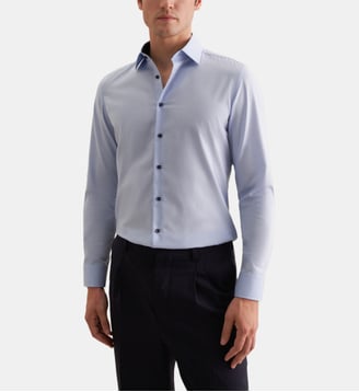 Chemise d'affaires 1/1 Slim Col Kent - Seidensticker - Bleu clair