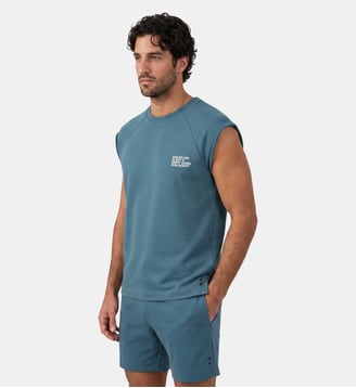 Sweat-shirt sans manches en coton bio « DISCIPLINE » Ron Dorff