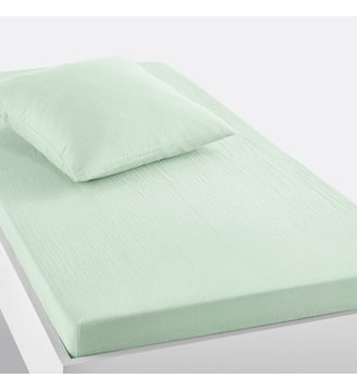 Drap-housse enfant uni gaze de coton La Redoute Interieurs