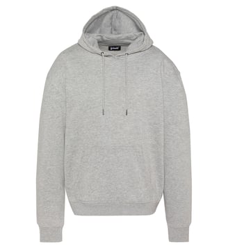 Sweatshirt à capuche custom thunder - Schott - Gris chine