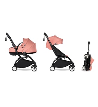 Poussette YOYO²  Nacelle et pack 6+ Ginger - cadre noir - Stokke - Noir