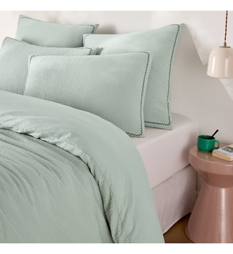 Housse de couette en coton, effet gaufré La Redoute Interieurs