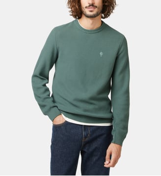 Pull coton OPALE - Faguo - Vert d'eau