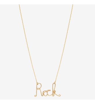 Collier doré rock - bling - Caroline Najman - Doré