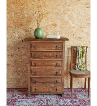 Semainier en bois Valery N°92- Produit chiné - Debongout - Bois clair