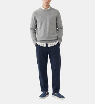Pantalon chino 702 coupe droite - Serge Blanco - Bleu marine