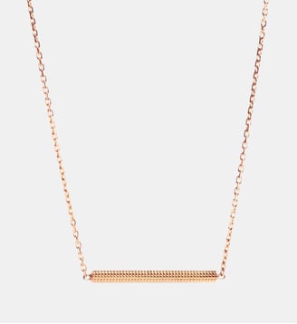 Collier Anagramme millegrains sur chaîne. JEM