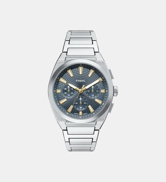 Montre Everett Bleu FS6154 - Fossil - Argenté