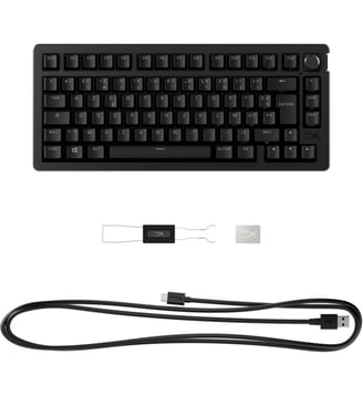 Clavier gamer sans fil Alloy Rise Wireless 75 - HyperX&nbsp;&nbsp; - Noir