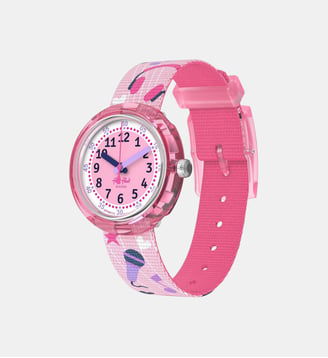 Montre Classroom creations Rose FPNP171 - Flik Flak - Rose