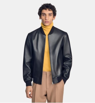 Blouson en cuir - Sandro - Noir