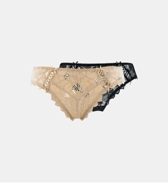 Lot De Deux Slips Arum - Sans Complexe - Noir et skin