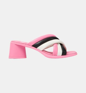 Sandales Kiara Twins cuir - Camper - Rose noir