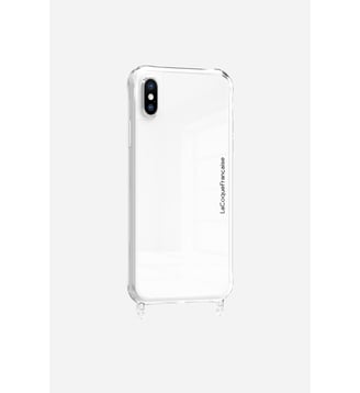 Coque de téléphone transparente anti-choc avec anneaux pour iPhone X / XS - La Coque Française - Transparent